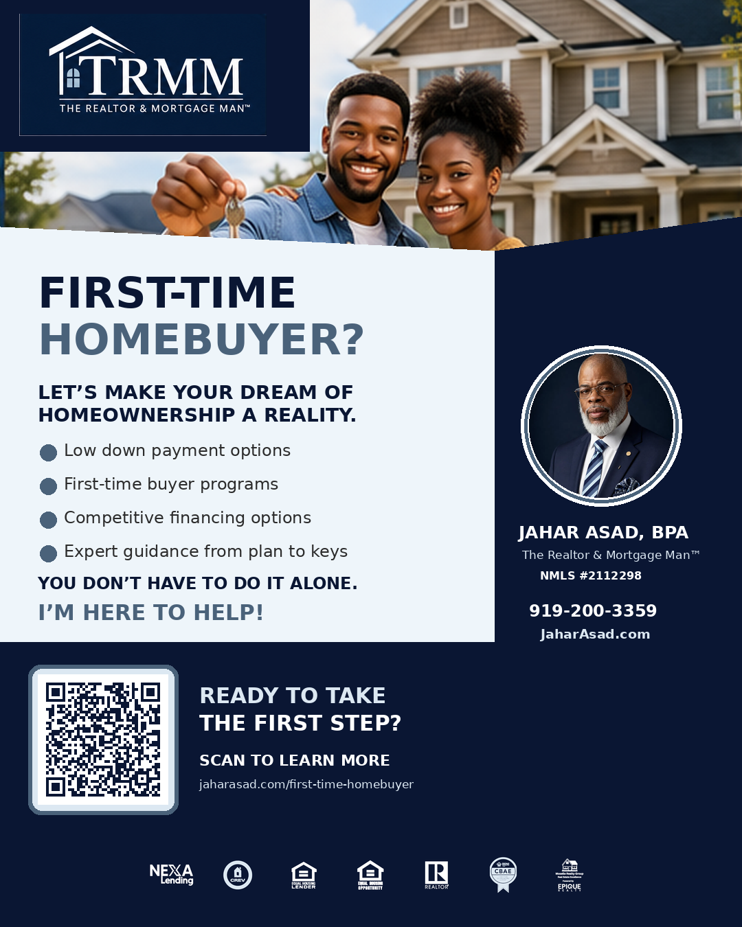 Approved locked First-Time Homebuyer campaign artwork